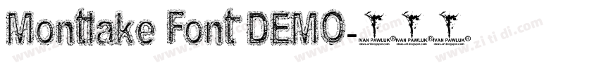 Montlake Font DEMO字体转换